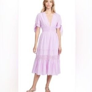 CleoBella, purple midi dress, Size Small